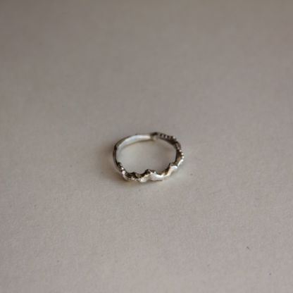 molten silver ring size xx