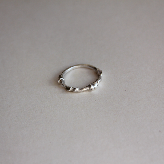 molten silver ring size xxx