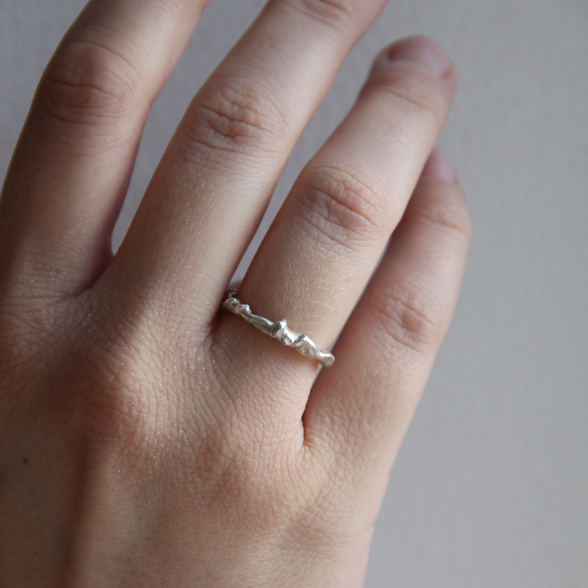 molten silver ring size xxx