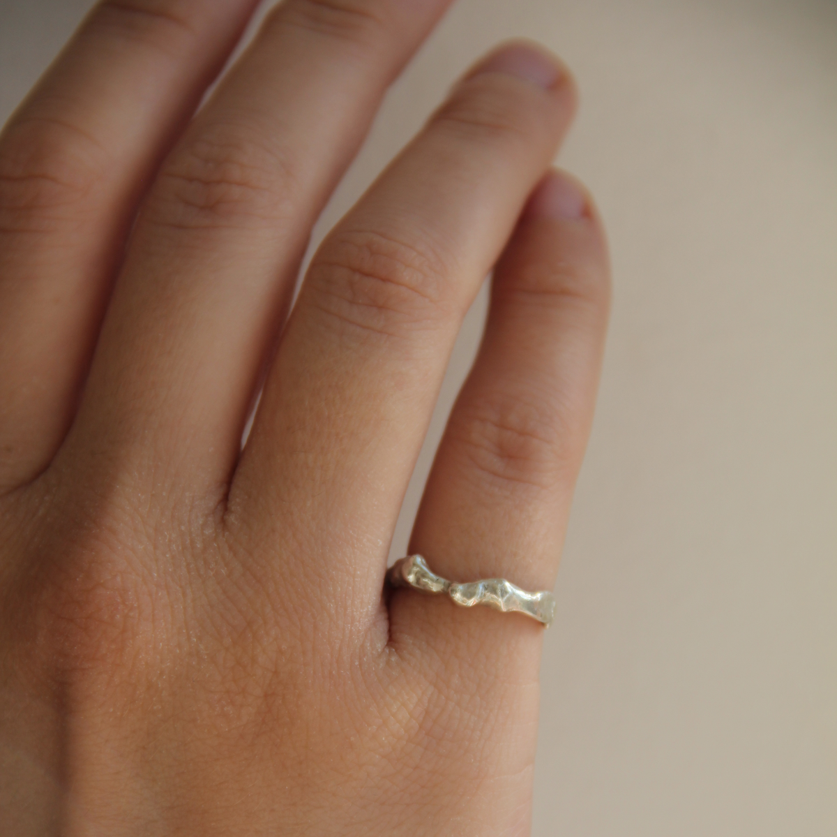 molten silver ring size xxxxx