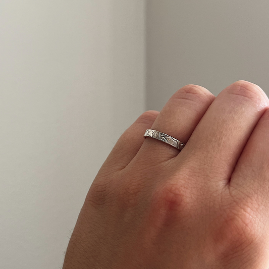 mönstrad ring 3mm
